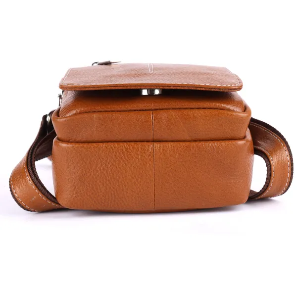 100%_pure_genuine_leather_messenger_shoulder_7_inch_sling_cross_body_travel_office_tablet_bag_for_men_women,_tan