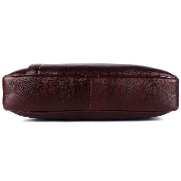 pure_genuine_leather_15.5_inch_stylish_briefcase_laptop_messenger_travelling_bag_with_spacious_vertical_zipper_front_pocket_for_office_files,_brown