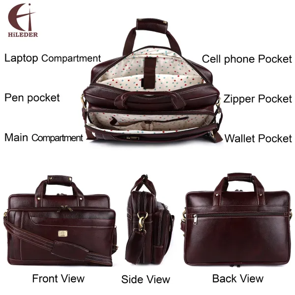 pure_genuine_original_leather_16_inch_stylish_laptop_messenger_travelling_bag_with_3_compartments_and_vertical_zipper_front_pocket,_brown