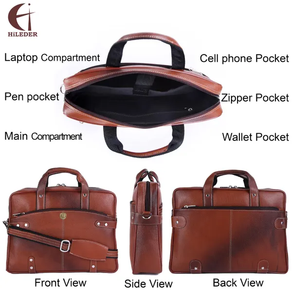100%_pure_genuine_leather_15_inch_briefcase_messenger_satchel_designer_stylish_office_laptop_bag,_tan