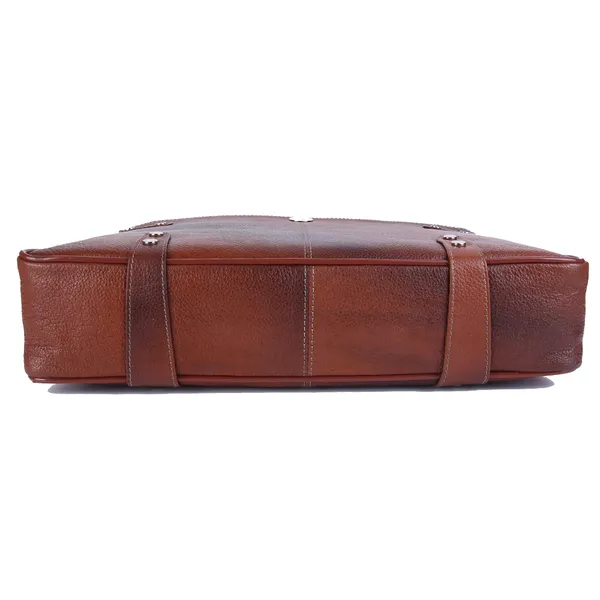 100%_pure_genuine_leather_15_inch_briefcase_messenger_satchel_designer_stylish_office_laptop_bag,_tan