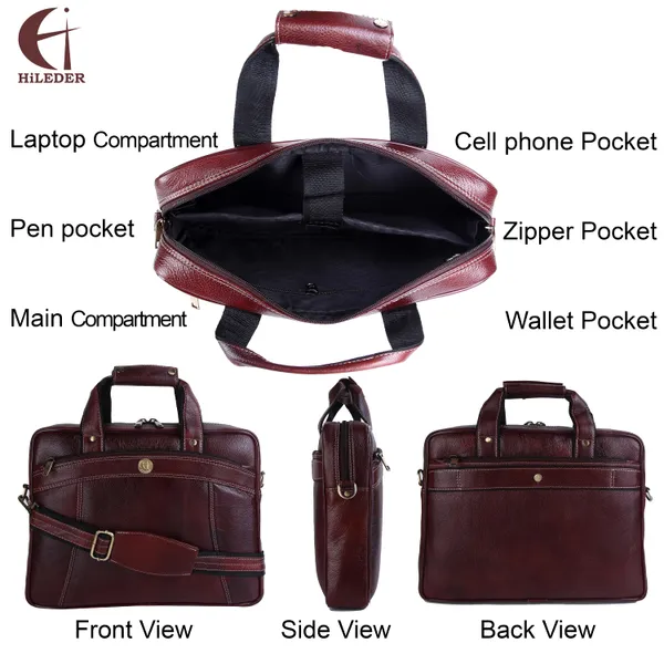 100%_pure_genuine_leather_15_inch_briefcase_laptop_messenger_satchel_office_bag,_dark_brown