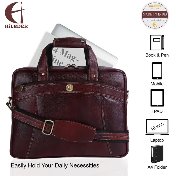 100%_pure_genuine_leather_15_inch_briefcase_laptop_messenger_satchel_office_bag,_dark_brown
