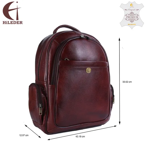 100%_pure_genuine_leather_spacious_formal_17_inch_backpack_laptop_office_bag,_dark_brown