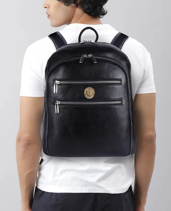 100%_pure_genuine_premium_ndm_leather_spacious_formal_13_inch_backpack_laptop_office_bag,_black