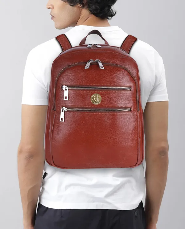 100%_pure_genuine_premium_ndm_leather_spacious_formal_13_inch_backpack_laptop_office_bag,_tan