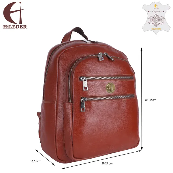 100%_pure_genuine_premium_ndm_leather_spacious_formal_13_inch_backpack_laptop_office_bag,_tan