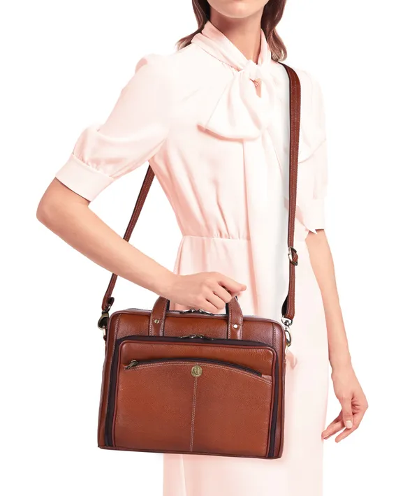 100%_pure_genuine_leather_15_inch_designer_briefcase_laptop_messenger_satchel_office_bag,_tan