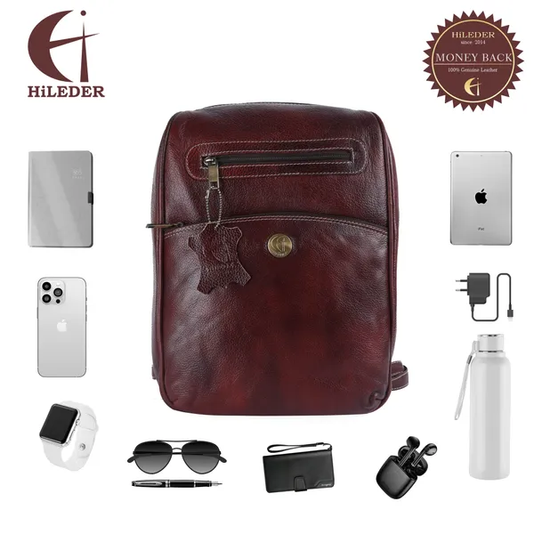 100%_pure_genuine_premium_ndm_leather_spacious_formal_12_inch_backpack_laptop_office_bag,_brown