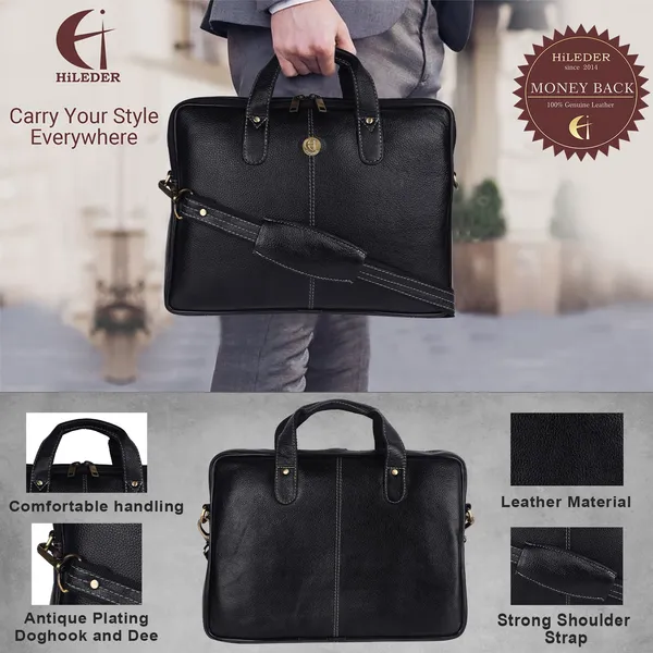100%_pure_genuine_leather_14.5_inch_briefcase_laptop_messenger_crossbody_office_bag,_formal_look,_black