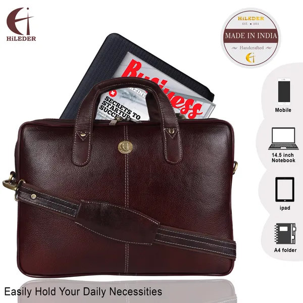 100%_pure_genuine_leather_14.5_inch_briefcase_laptop_messenger_crossbody_office_bag,_formal_look,_brown