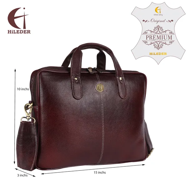 100%_pure_genuine_leather_14.5_inch_briefcase_laptop_messenger_crossbody_office_bag,_formal_look,_brown