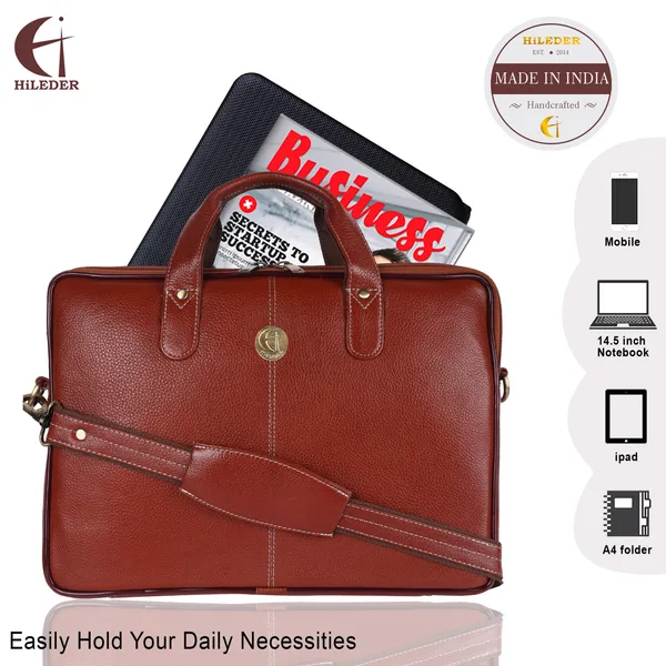 100%_pure_genuine_leather_14.5_inch_briefcase_laptop_messenger_crossbody_office_bag,_formal_look,_tan