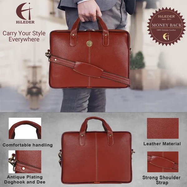 100%_pure_genuine_leather_14.5_inch_briefcase_laptop_messenger_crossbody_office_bag,_formal_look,_tan