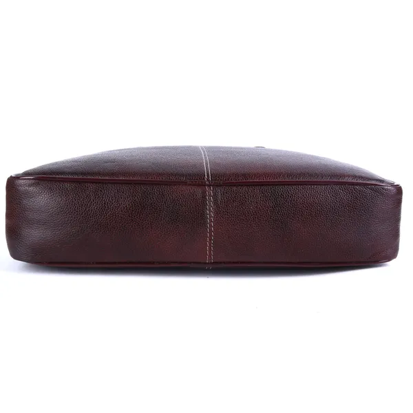 100%_pure_genuine_leather_14.5_inch_briefcase_laptop_messenger_satchel_office_bag,_dark_brown