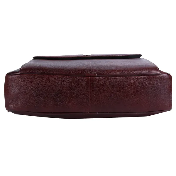 100%_pure_genuine_leather_14.5_inch_briefcase_laptop_messenger_satchel_office_bag,_dark_brown