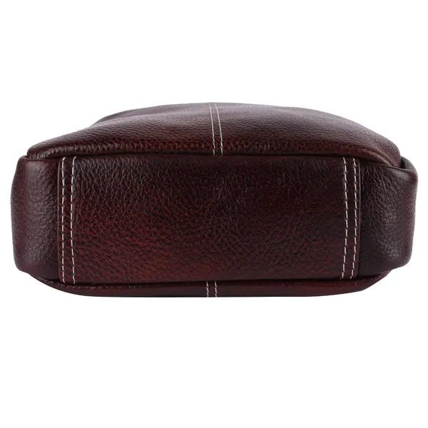 100%_pure_genuine_leather_utility_8.5_inch_travel_office_ipad_tab_bag,_deep_brown