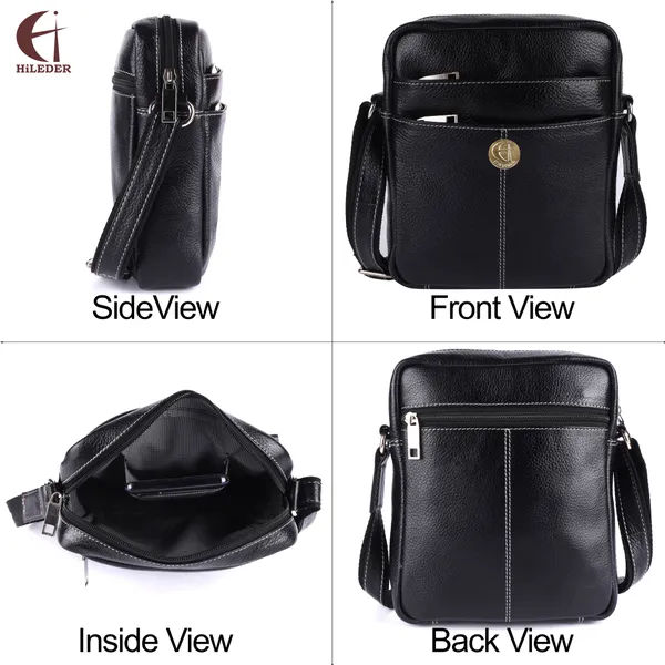 100%_pure_genuine_leather_utility_8.5_inch_travel_office_ipad_tab_bag,_black