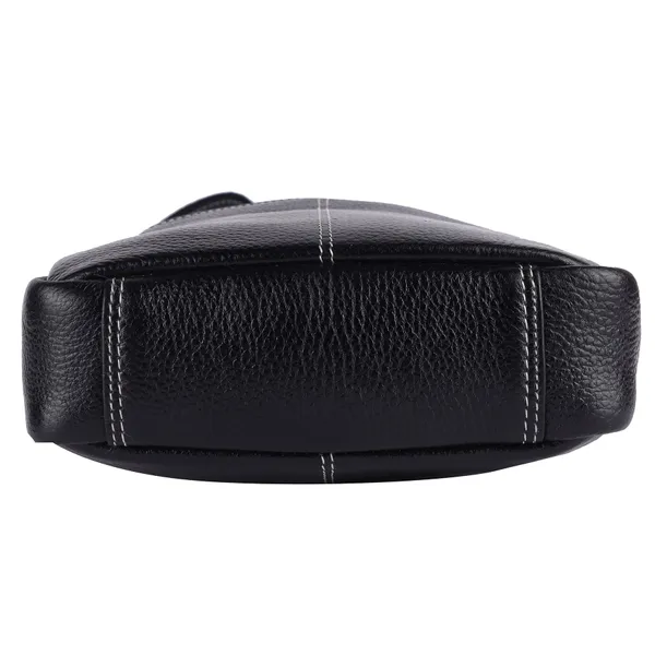 100%_pure_genuine_leather_utility_8.5_inch_travel_office_ipad_tab_bag,_black