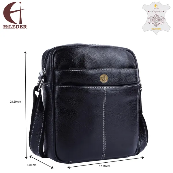 100%_pure_genuine_leather_utility_8.5_inch_travel_office_ipad_tab_bag,_navyblue
