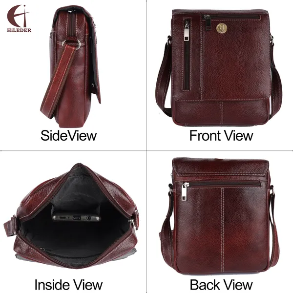 100%_pure_genuine_leather_10.5_inches_sling_travel_tablet_office_bag,_brown