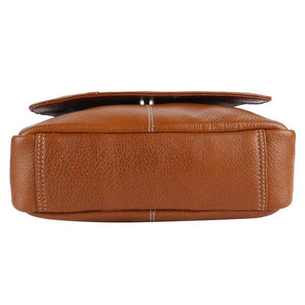 100%_pure_genuine_leather_10.5_inches_sling_travel_tablet_office_bag,_tan