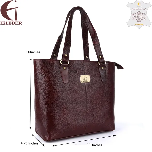pure_natural_leather_top_handle_specious_tote_shoulder_handbag_shopper_bag_for_women_for_college_office_daily_use_large_size,_black