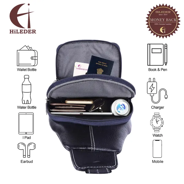 100%_pure_genuine_leather_12_inches_sling_cross_body_outdoor_travel_passport_chest_bag_for_men_and_women,_blue