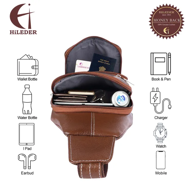 100%_pure_genuine_leather_12_inches_sling_cross_body_outdoor_travel_passport_chest_bag_for_men_and_women,_coffee