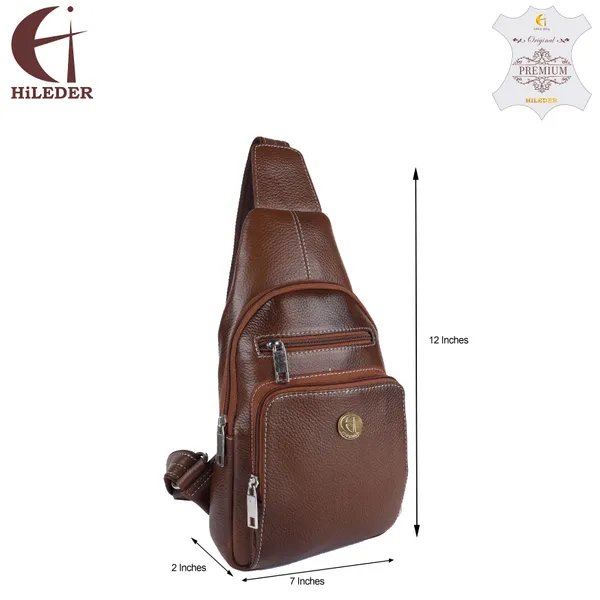 100%_pure_genuine_leather_12_inches_sling_cross_body_outdoor_travel_passport_chest_bag_for_men_and_women,_coffee