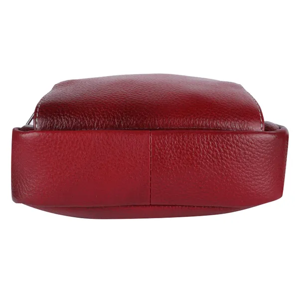 Maroon_Genuine_Leather_12-Inch_Crossbody_Travel_Chest_Bag_for_Men_&_Women