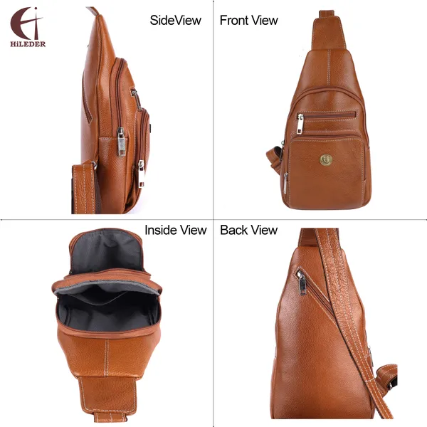 100%_pure_genuine_leather_12_inches_sling_cross_body_outdoor_travel_passport_chest_bag_for_men_and_women,_tan