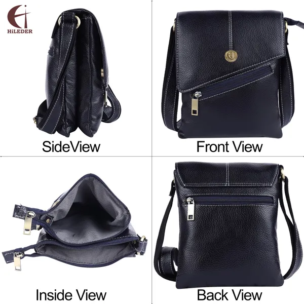 100%_pure_genuine_leather_messenger_shoulder_8_inch_sling_cross_body_travel_office_tablet_bag_for_men_women,_blue