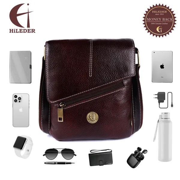 8-Inch_Brown_Leather_Sling_Bag_–_Versatile_Crossbody_for_Travel_&_Office