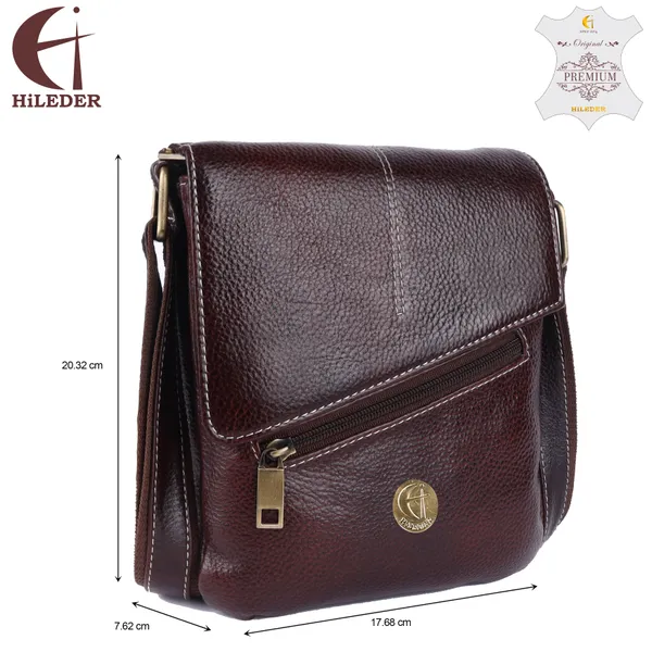 8-Inch_Brown_Leather_Sling_Bag_–_Versatile_Crossbody_for_Travel_&_Office