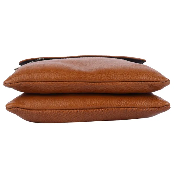 100%_pure_genuine_leather_messenger_shoulder_8_inch_sling_cross_body_travel_office_tablet_bag_for_men_women,_tan