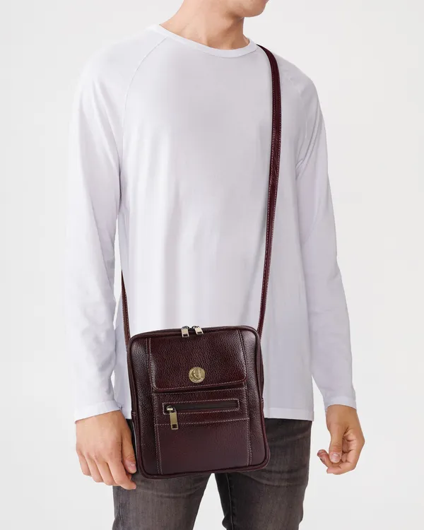 Brown_Genuine_Leather_Oval_Sling_Bag_for_Travel_&_Office