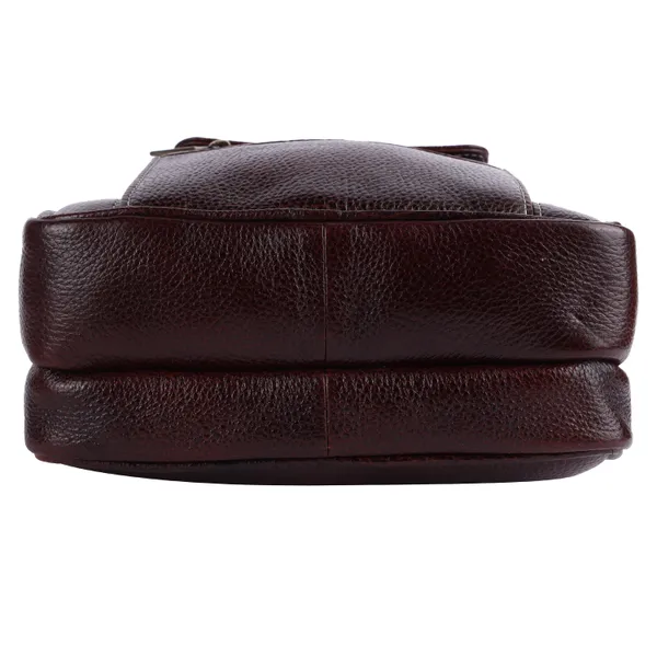 Brown_Genuine_Leather_Oval_Sling_Bag_for_Travel_&_Office