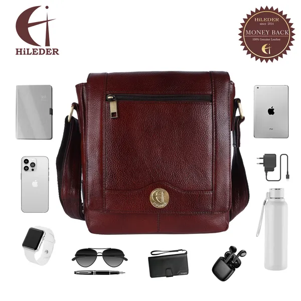 Brown_Pure_Leather_10-Inch_Crossbody_Messenger_Bag_for_Office_&_Travel