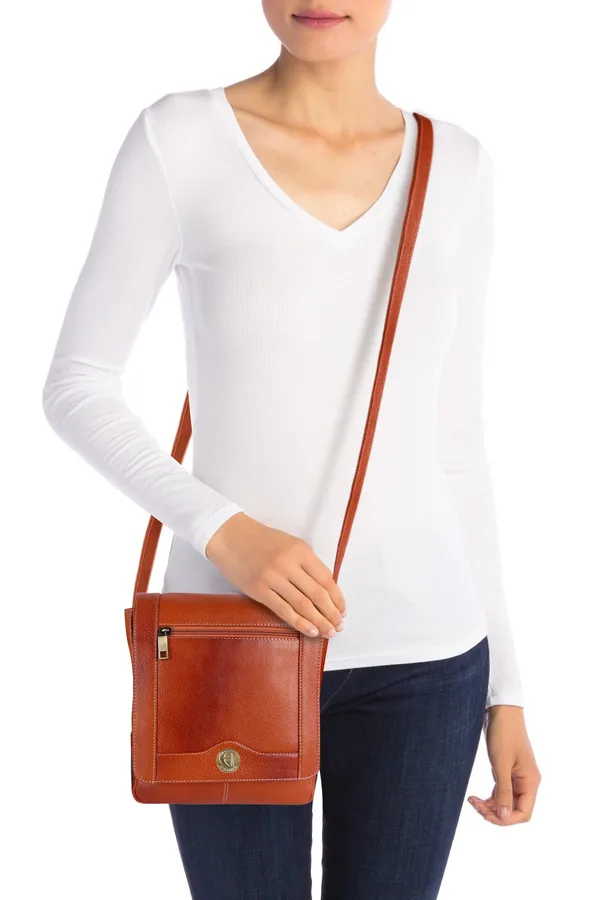 100%_pure_leather_messenger_shoulder_10_inch_sling_cross_body_travel_office_tablet_flap_handbag_for_men_women,_orange