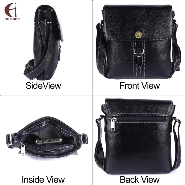 100%_genuine_leather_messenger_shoulder_9_inch_sling_cross_body_travel_office_d-loop_handbag_for_men_women,_blue
