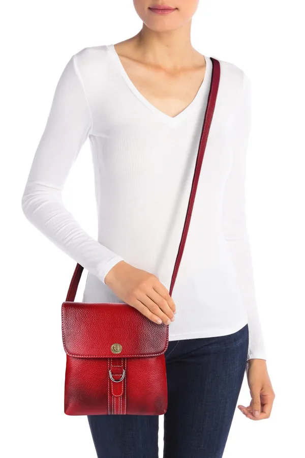 100%_genuine_leather_messenger_shoulder_9_inch_sling_cross_body_travel_office_d-loop_handbag_for_men_women,_maroon