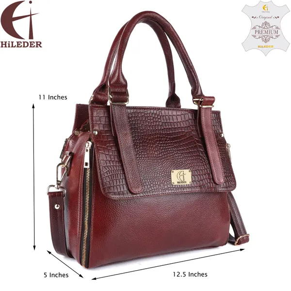 genuine_leather_sling_messenger_crossbody_top_handle_bag_for_women_&_girls_|_every_day_formal_use_|_golden_metal_zipper_|_large_size_|_brown