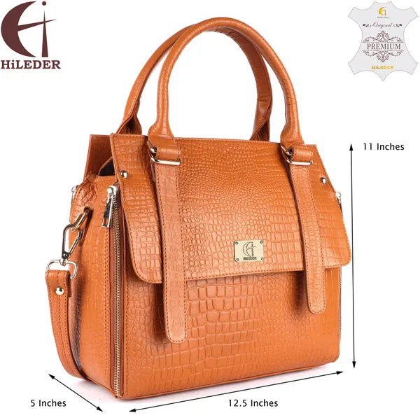 genuine_leather_sling_messenger_crossbody_top_handle_bag_for_women_&_girls_|_every_day_formal_use_|_golden_metal_zipper_|_large_size_|_orange