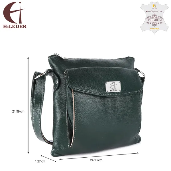 genuine_leather_crossbody_sling_messenger_slim_shoulder_purse_satchel_bag_for_women_&_girls_|_travel_office_business_use_|_medium_size_|_green