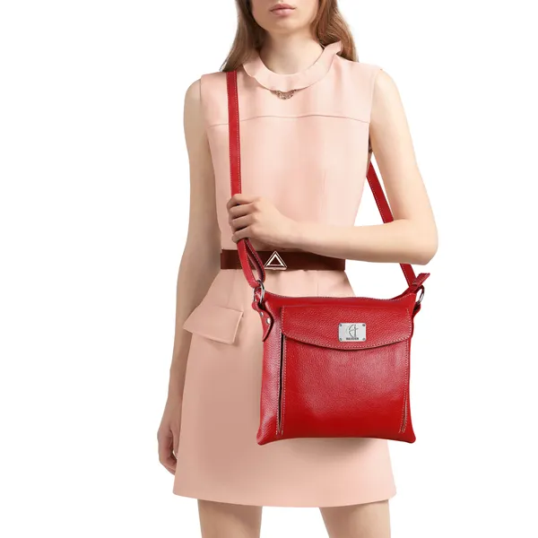 genuine_leather_crossbody_sling_messenger_slim_shoulder_purse_satchel_bag_for_women_&_girls_|_travel_office_business_use_|_medium_size_|_red