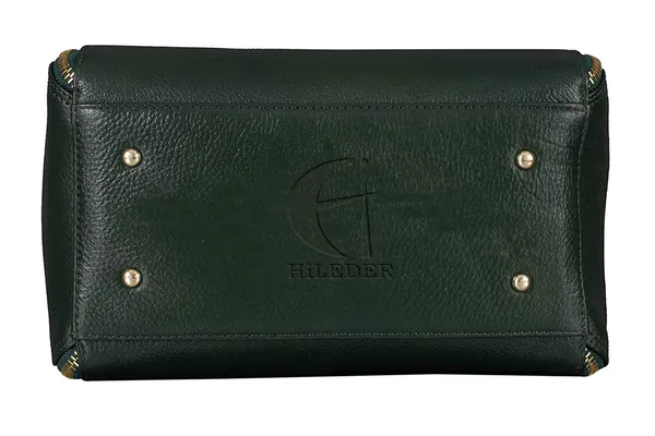 genuine_leather_designer_handbag_shoulder_tote_bag_for_women_&_girls_with_top_handle_|_golden_metal_zipper_|_medium_size_|_green