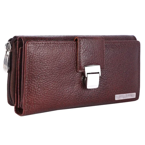 stylish_genuine_leather_purse_wallet_clutch_with_magnetic_loop_closure_for_women_&_girls_|_brown_|_small