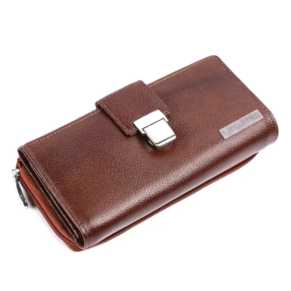 stylish_genuine_leather_purse_wallet_clutch_with_magnetic_loop_closure_for_women_&_girls_|_brown_|_small