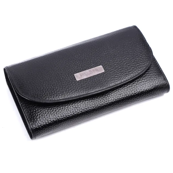stylish_genuine_leather_bi-fold_purse_wallet_clutch_with_magnetic_clasp_closure_for_women_&_girls,_black